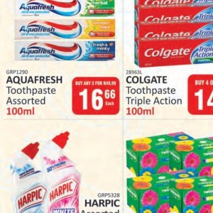 Toothpaste aquafresh  at Kit Kat Cash&Carry