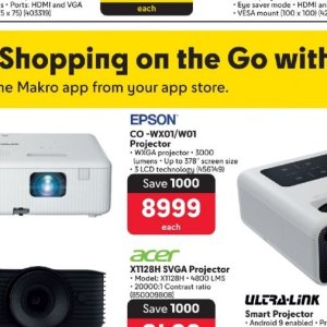 Projector at Makro