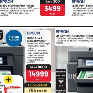 Printer epson  at Makro