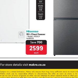 Freezer at Makro