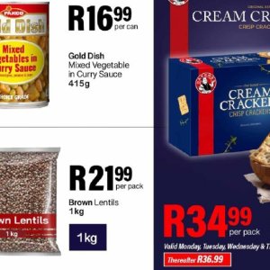 Lentils at Take n Pay