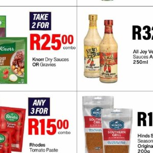 Sauces at Take n Pay