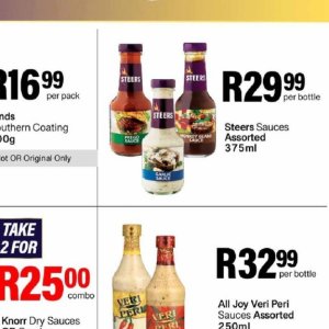 Sauces at Take n Pay