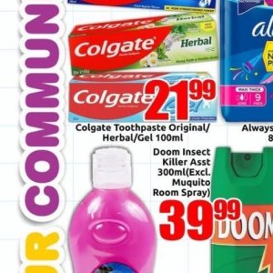 Toothpaste colgate  at Three Star Cash and Carry