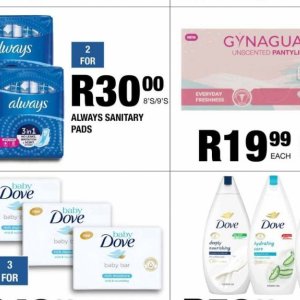 Sanitary pads at Take n Pay