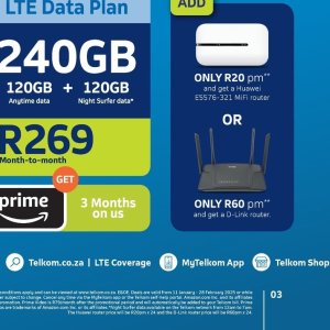 Router d-link  at Telkom Mobile