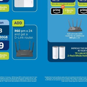 Router d-link  at Telkom Mobile