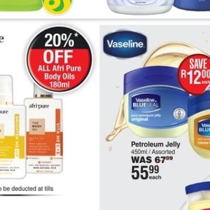 Petroleum jelly at Dis-Chem Pharmacies