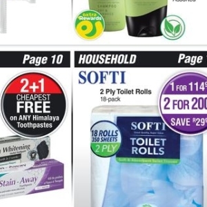 Toilet rolls at Dis-Chem Pharmacies