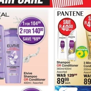 Shampoo at Dis-Chem Pharmacies