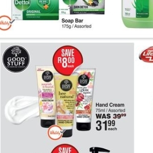 Hand cream at Dis-Chem Pharmacies