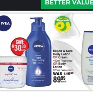 Body lotion nivea  at Dis-Chem Pharmacies