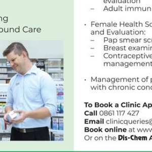 Book at Dis-Chem Pharmacies