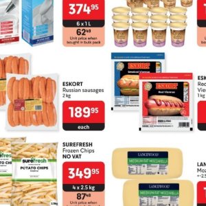 Sausages at Makro