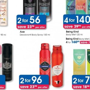 Body spray at Clicks