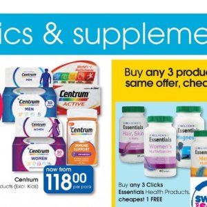 Supplements at Clicks