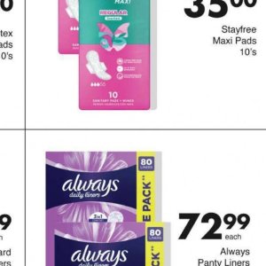 Sanitary pads at Save Hyper