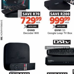 Digital TV decoder at Checkers Hyper