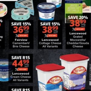 Cottage cheese at Checkers