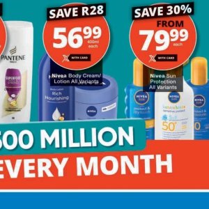 Body cream nivea  at Checkers