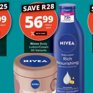 Body lotion nivea  at Checkers