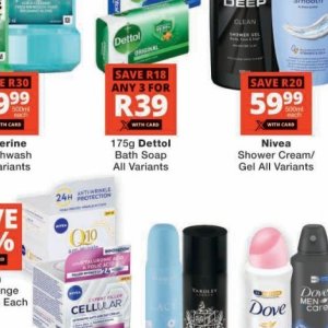 Soap nivea  at Checkers