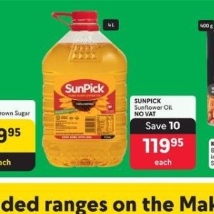 Sunflower oil at Makro