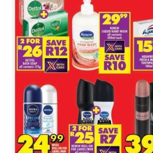 Soap nivea  at Shoprite