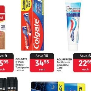 Toothpaste aquafresh  at Makro