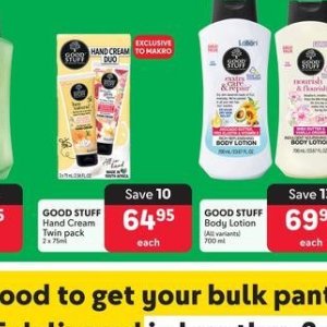 Body lotion at Makro