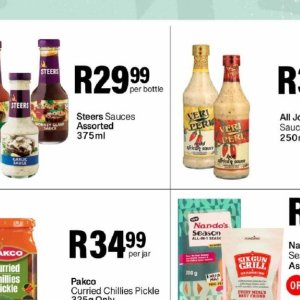 Sauces at Take n Pay