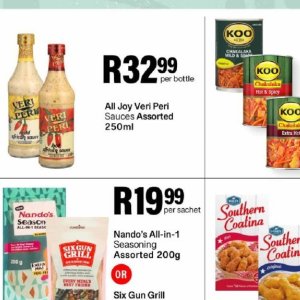 Sauces at Take n Pay