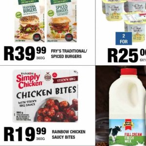 Spiced burgers at Take n Pay