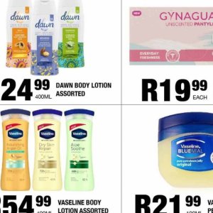 Body lotion at Take n Pay