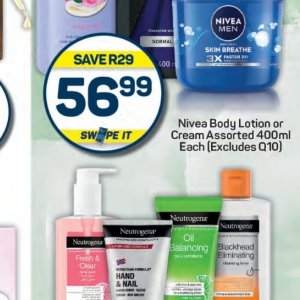 Body lotion nivea  at Pick n Pay Hyper