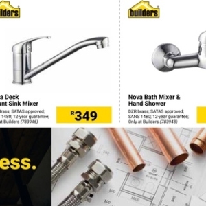 Hand shower at Builders Warehouse