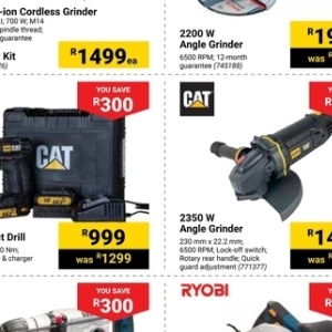 Grinder at Builders Warehouse