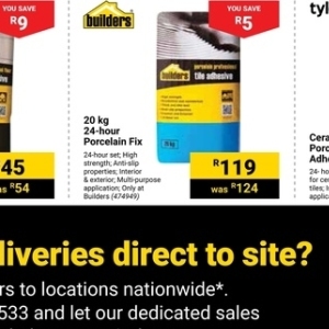 Adhesive at Builders Warehouse