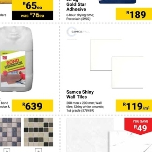 Wall tiles at Builders Warehouse