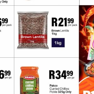 Lentils at Take n Pay