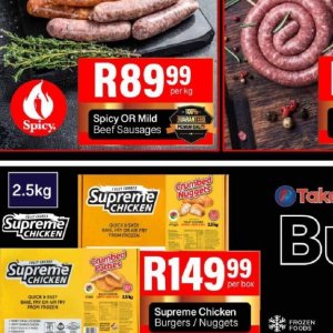 Sausages at Take n Pay