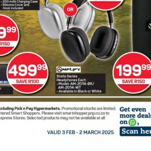 Headphones at Pick n Pay Hyper