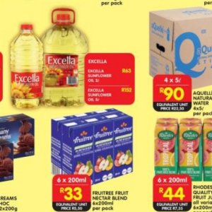 Sunflower oil at Shoprite