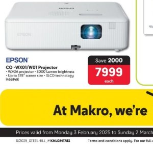 Projector at Makro