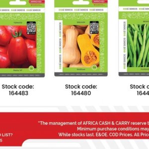 Seeds at Africa Cash and Carry