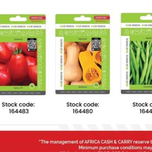 Seeds at Africa Cash and Carry