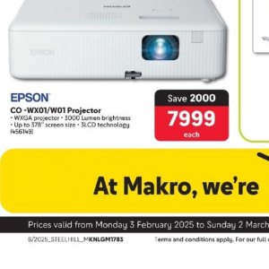 Projector at Makro