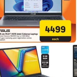 Laptop asus  at Makro