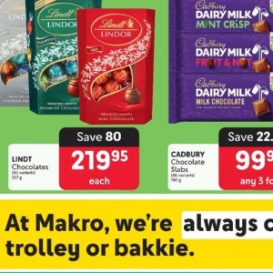 Chocolate at Makro