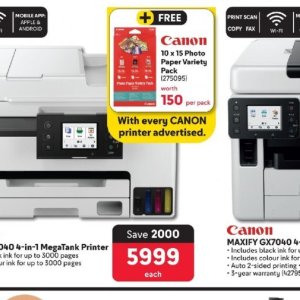 Printer at Makro